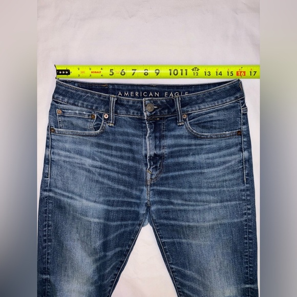 American Eagle Size 31/30 Dark Wash Next Level Airflex Athletic Skinny Jeans - Picture 2 of 9